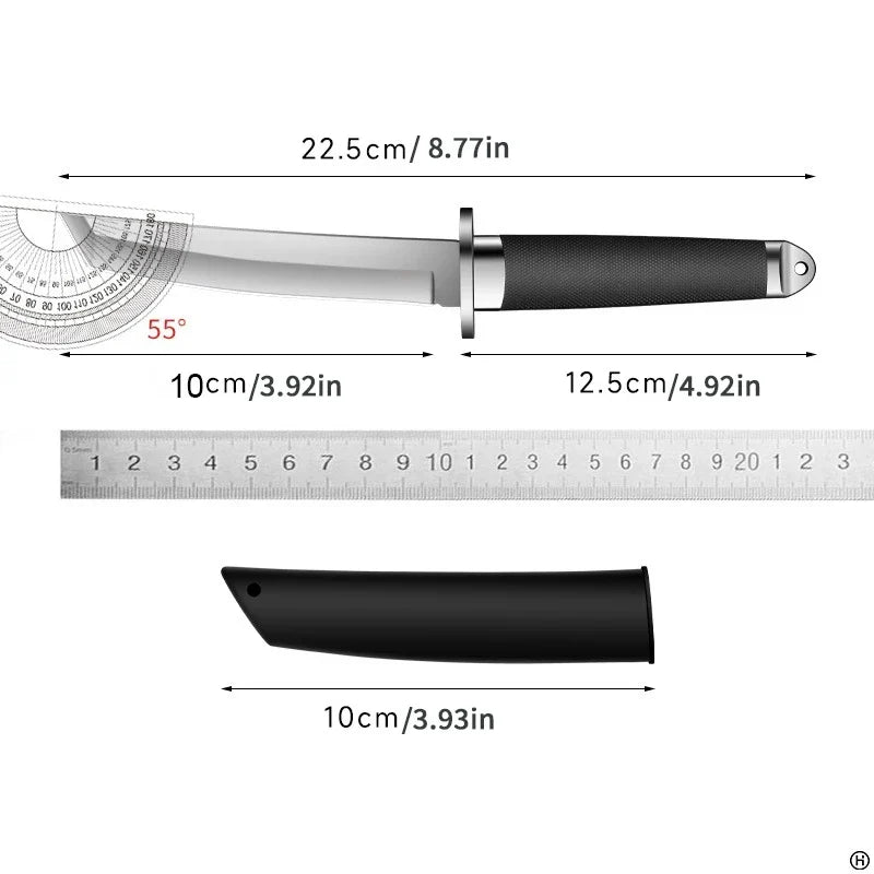Japanese Fixed Blade Camping Survival Knife | Dragon Bone 22.5cm