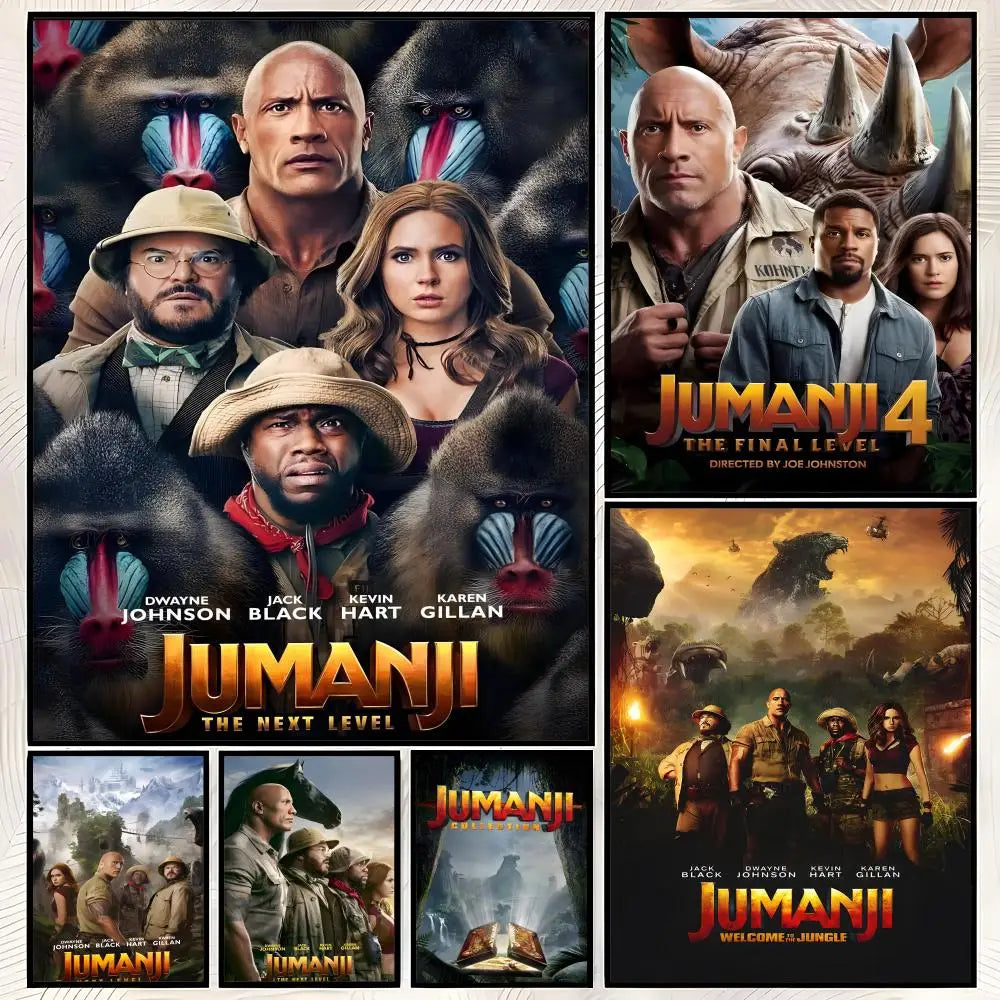 Jumanji Movie Poster Self-Stick HD PVC Waterproof Wall Art