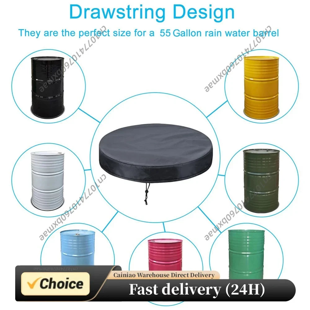 210D Oxford Cloth Drum Lid Cover Waterproof Stock Tank Pool UV