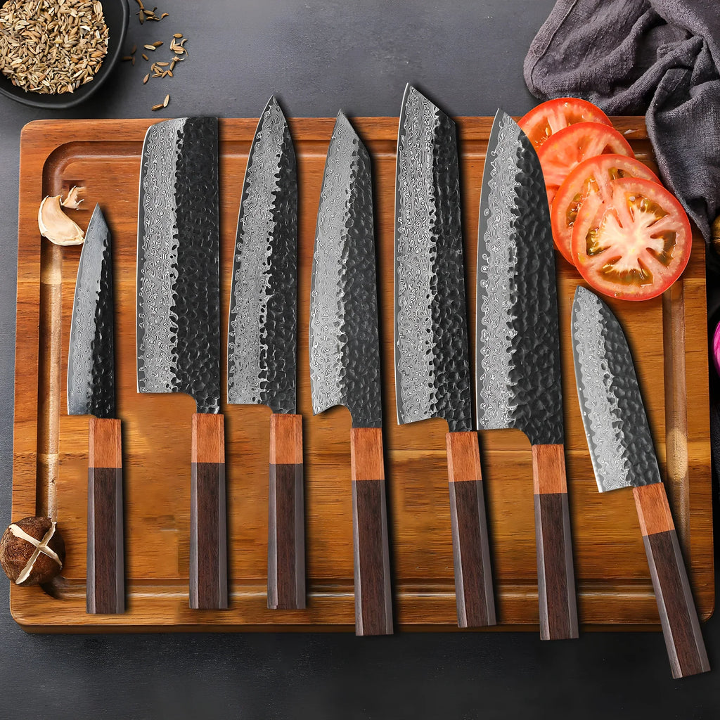 67-Layer Damascus Steel Knife Blank Blade – DIY Knife Making