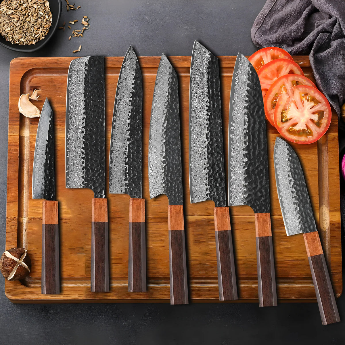 67-Layer Damascus Steel Knife Blank Blade – DIY Knife Making