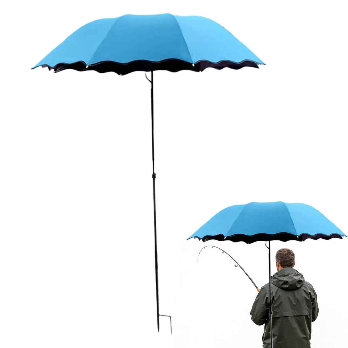 Plant Shade Umbrella with Metal Stake – UV & Rain Guard