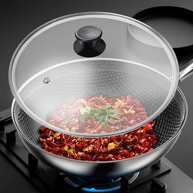 Tempered Glass Pot Lid – Shatter-Proof Stainless Steel Rim