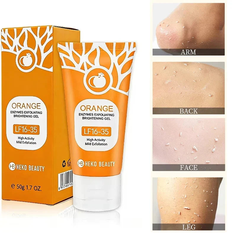 Orange Enzyme Exfoliating Gel – Face & Body Brightening Scrub