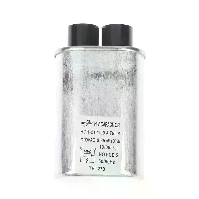 Microwave Oven High Voltage Capacitor 0.85uF–1.08uF Replacement