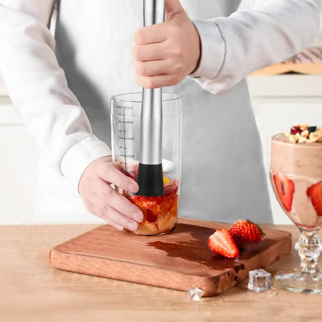 Cocktail Shaker Set with Muddler, Ice Breaker & Bar Spoon