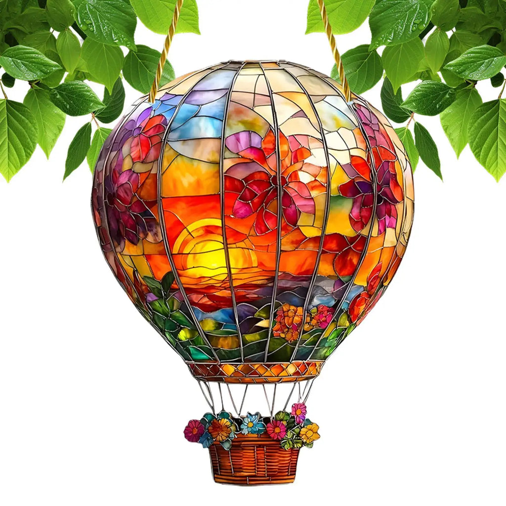 Acrylic Hot Air Balloon Sun Catcher – Window & Wall Decor