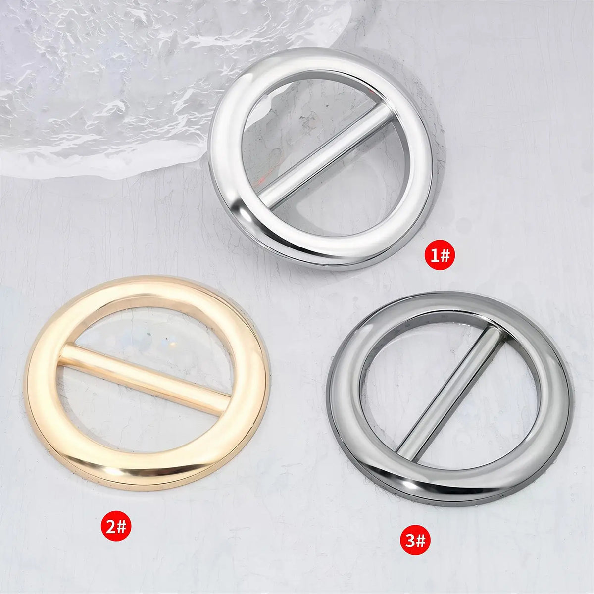 Metal Scarf Rings & Slides for Women – 3-Pack Zinc Alloy Clips