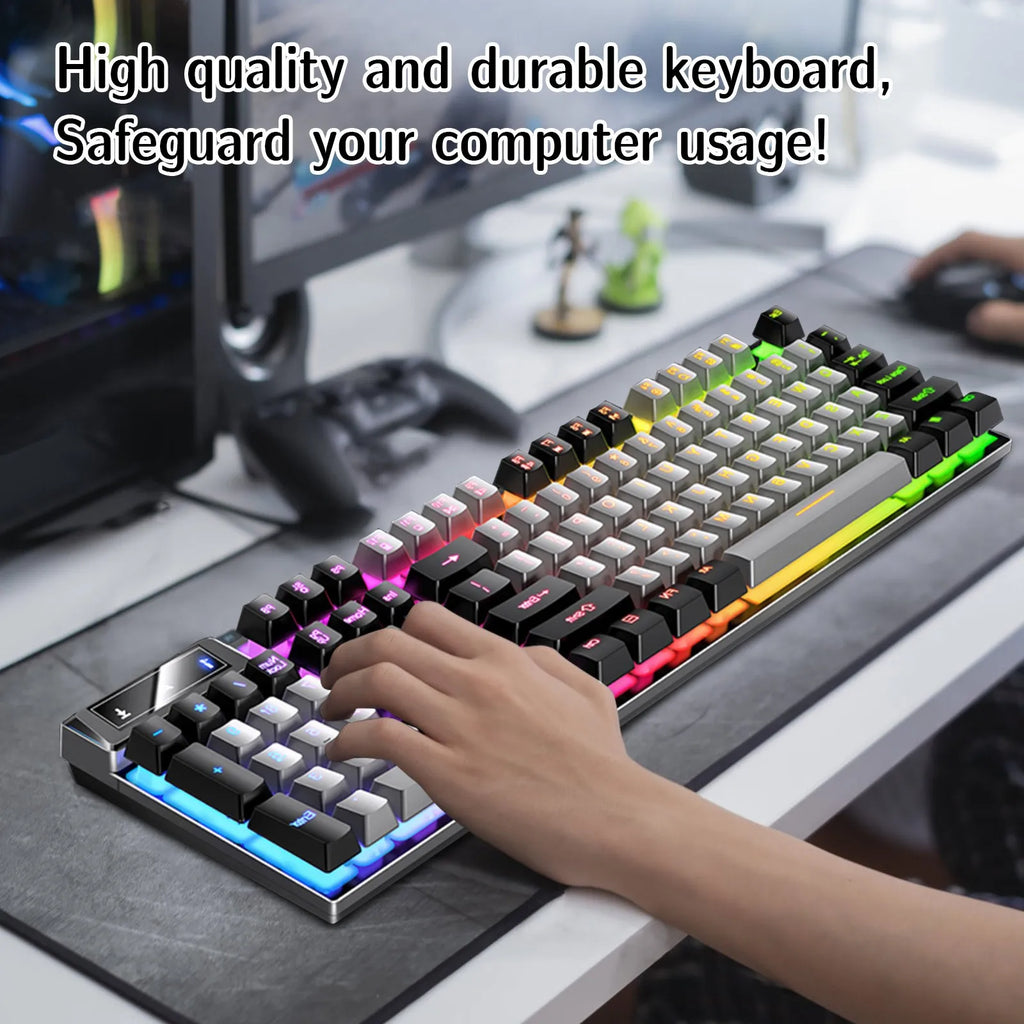 K500 RGB Wired Gaming Keyboard | Mechanical Feel 104 Keys