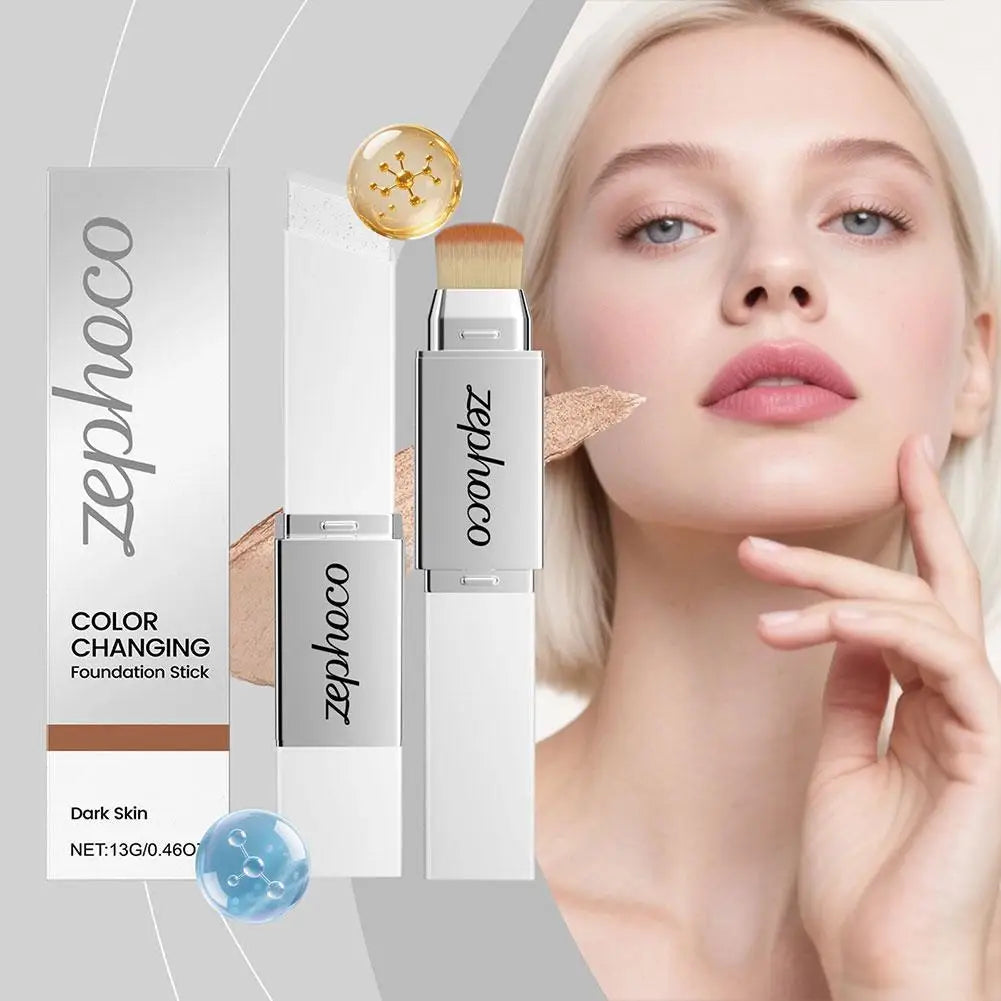 2-in-1 Color-Changing Foundation Stick – Matte & Moisturizing