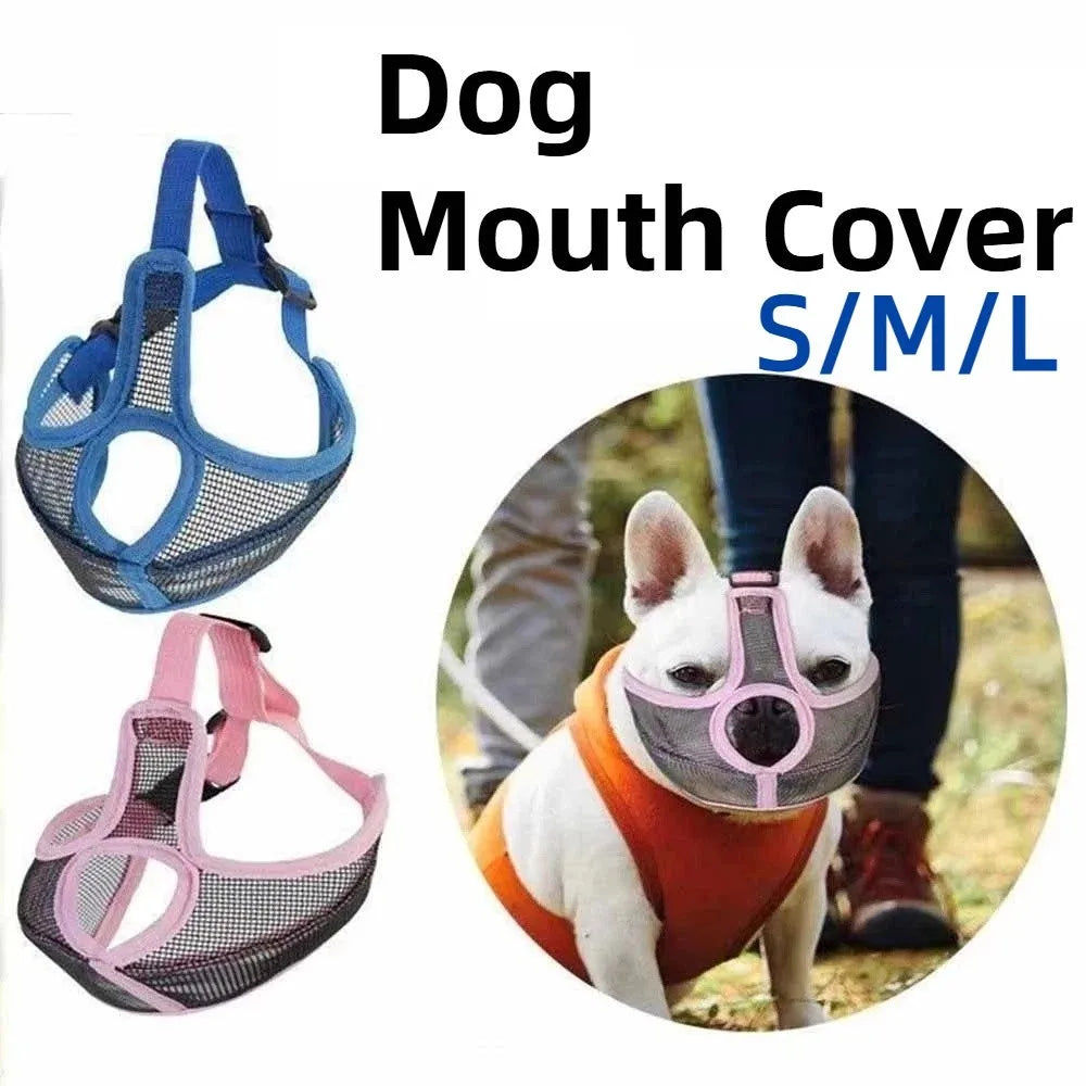 Breathable Mesh Dog Muzzle – Anti-Chew & Anti-Bark Cover