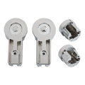 Chrome ABS Shower Screen Hinge Brackets – Left & Right Set