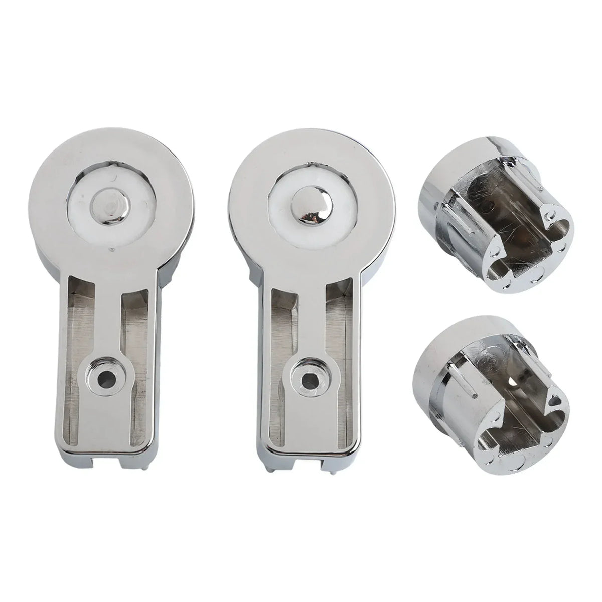 Chrome ABS Shower Screen Hinge Brackets – Left & Right Set