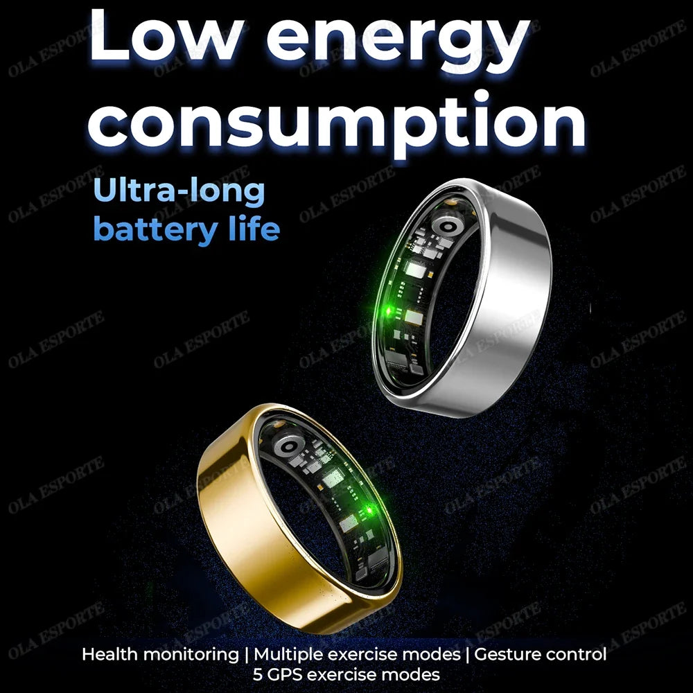 2026 Smart Ring Men Women Heart Rate Blood Oxygen Sleep Monitor