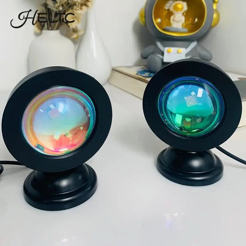LED USB Sunset Lamp Projector | Portable Mood Night Light