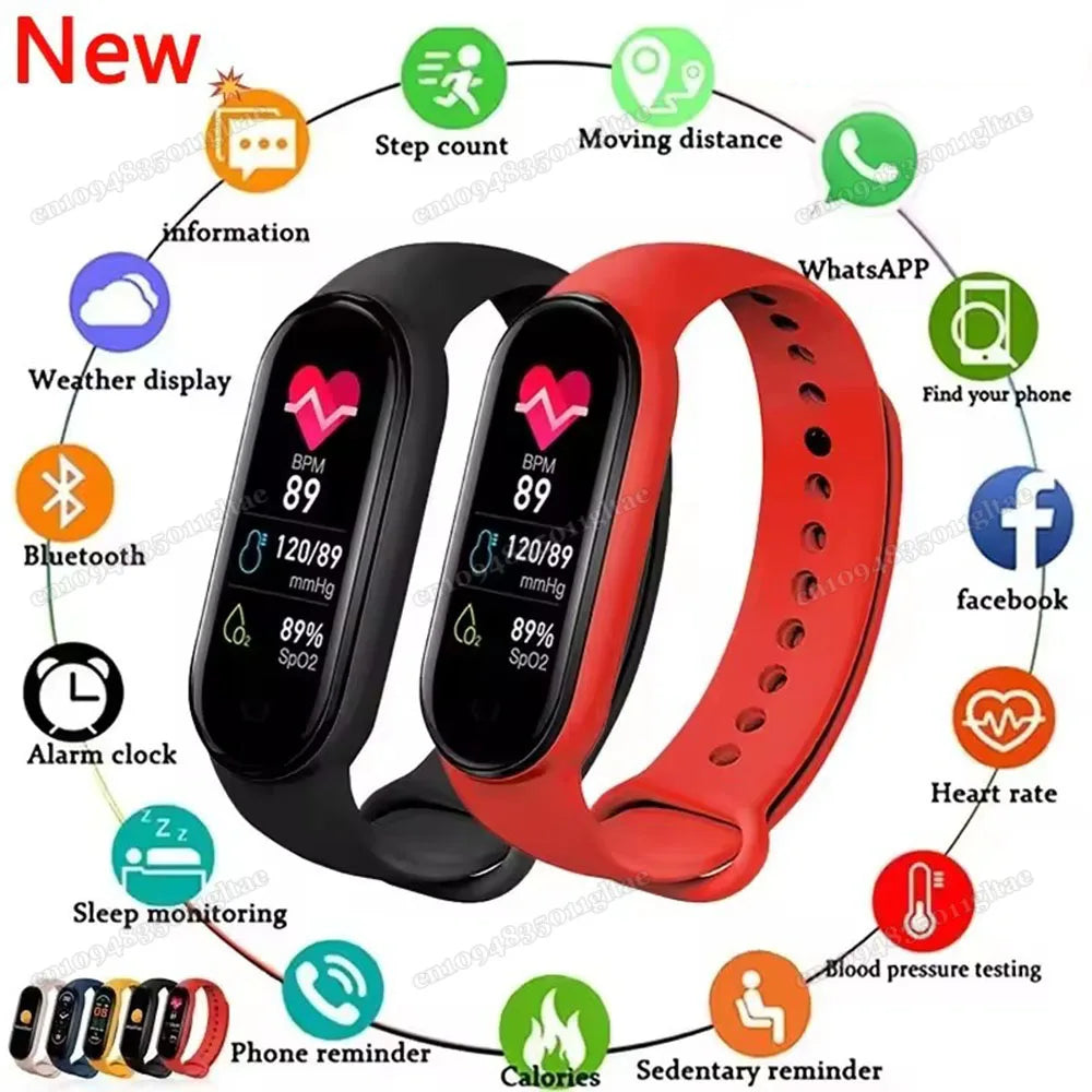 Smartwatch 2025 Men Women Smart Band Sleep Heart Rate Monitoring
