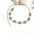 Vintage Ornate Floral Gold Chain Waist Belt Women Bohemian Adjustable
