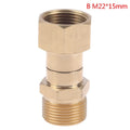 360 Degree Rotation Hose Sprayer Connector Brass Pressure M22 Thread