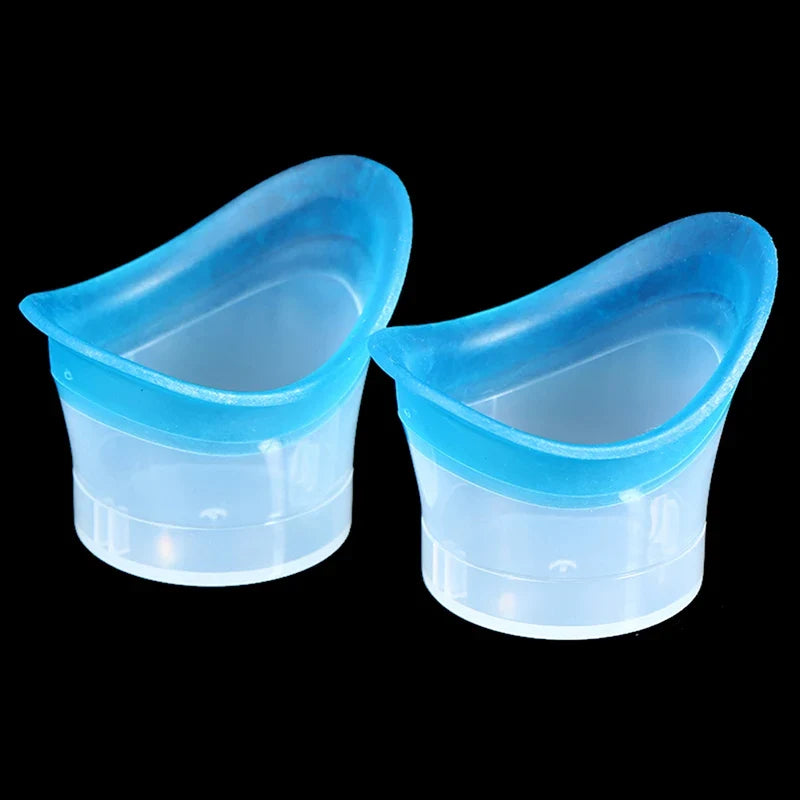 Silicone Eye Wash Cups 2 Pack – Reusable Soft Eye Bath Cup
