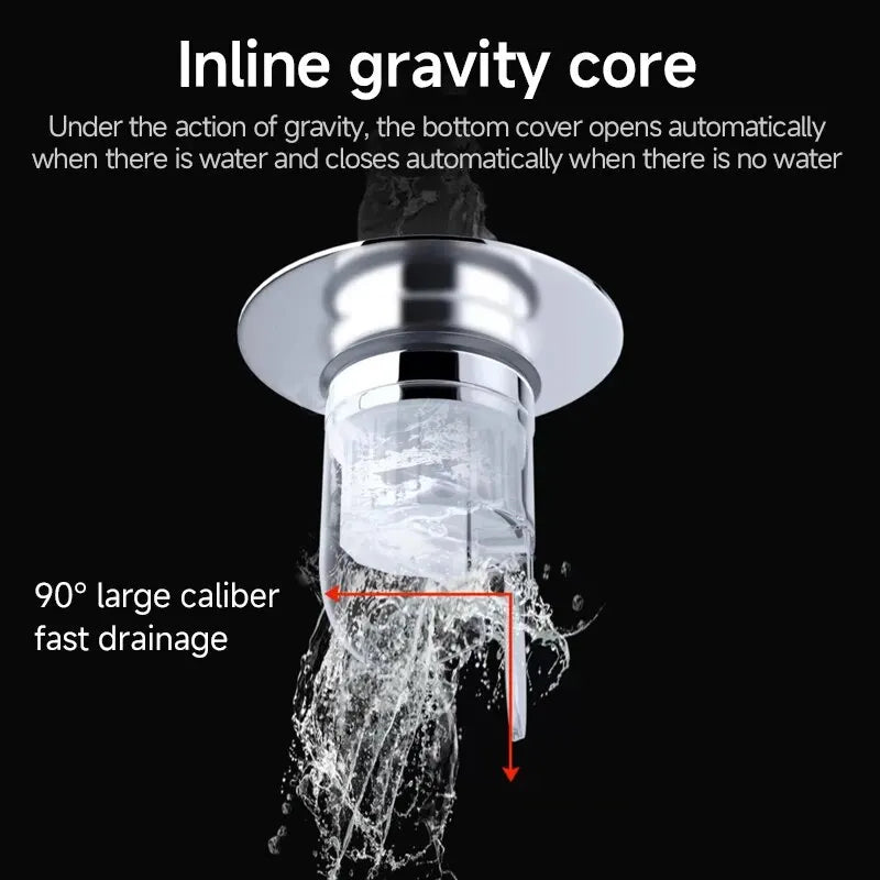 Universal Pop-Up Drain Filter Hair Catcher & Sink Strainer