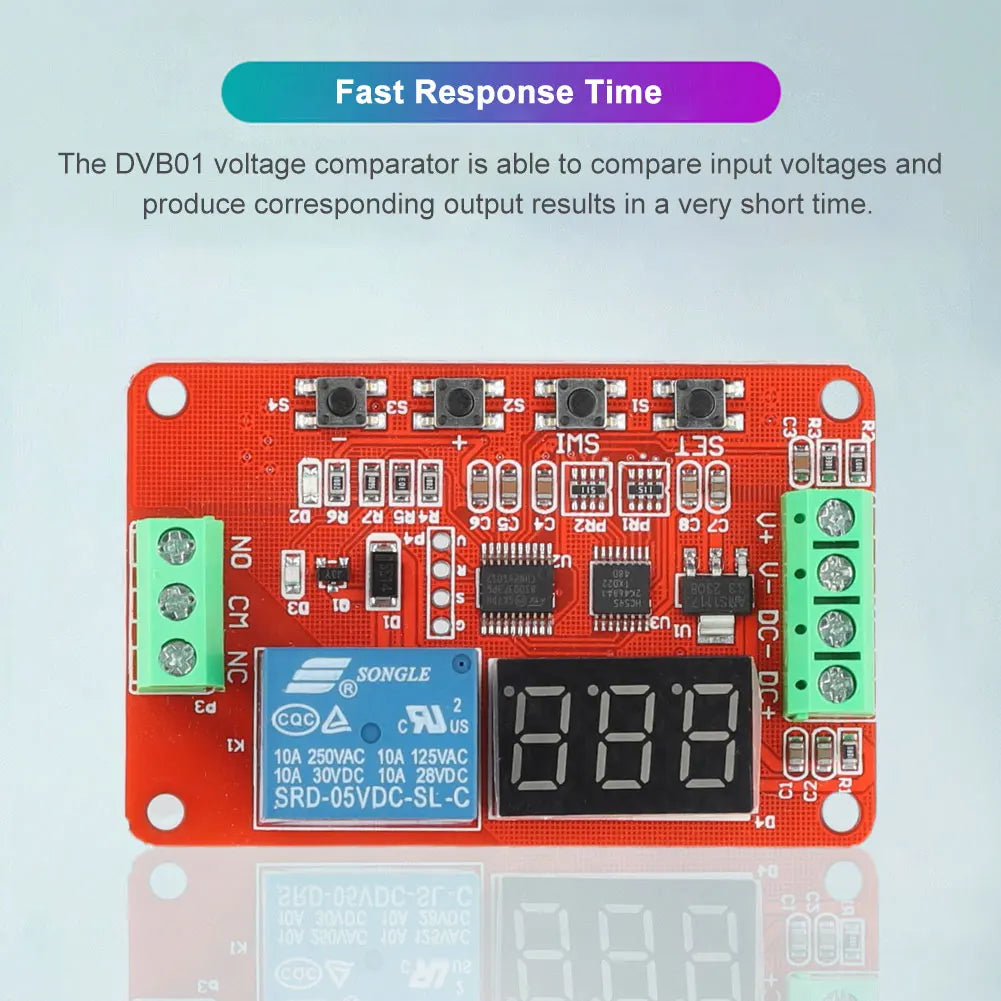 DVB01 Digital Voltage Comparator Module DC 5V 12V 24V Display