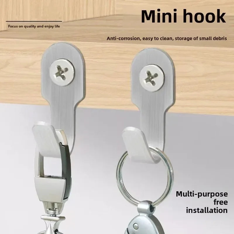 Stainless Steel U-Hooks with Screws | Wall Hangers for Home