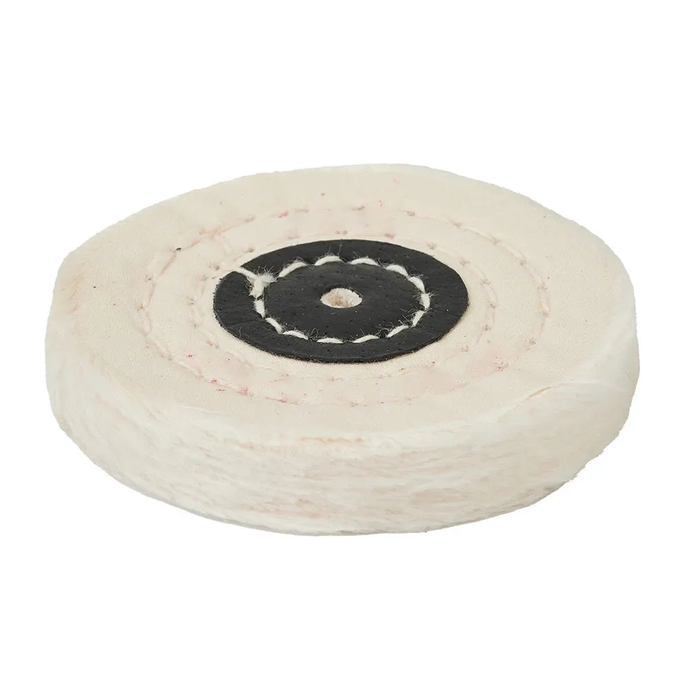 50- White Cotton Lint Cloth Buffing Wheel Gold Silver Jewelry Mirror