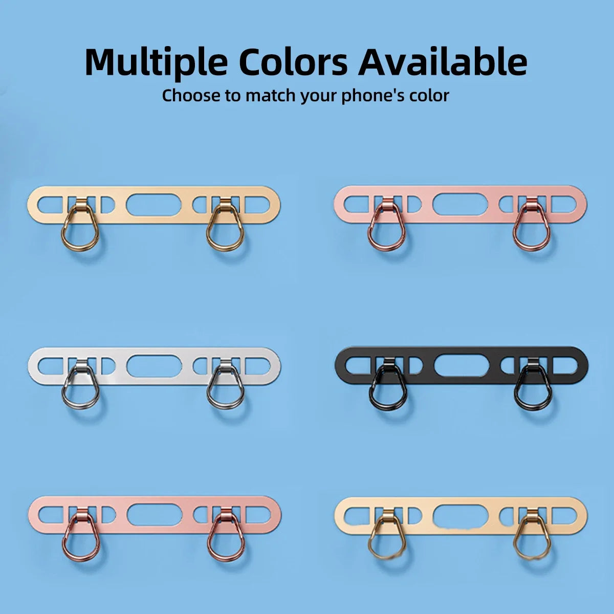 Stainless Steel Phone Lanyard Patch Clip | Metal Gasket Connector
