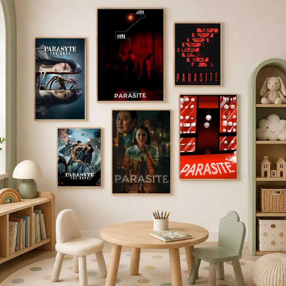 Parasite Movie Poster Self-Stick HD PVC Waterproof Wall Art