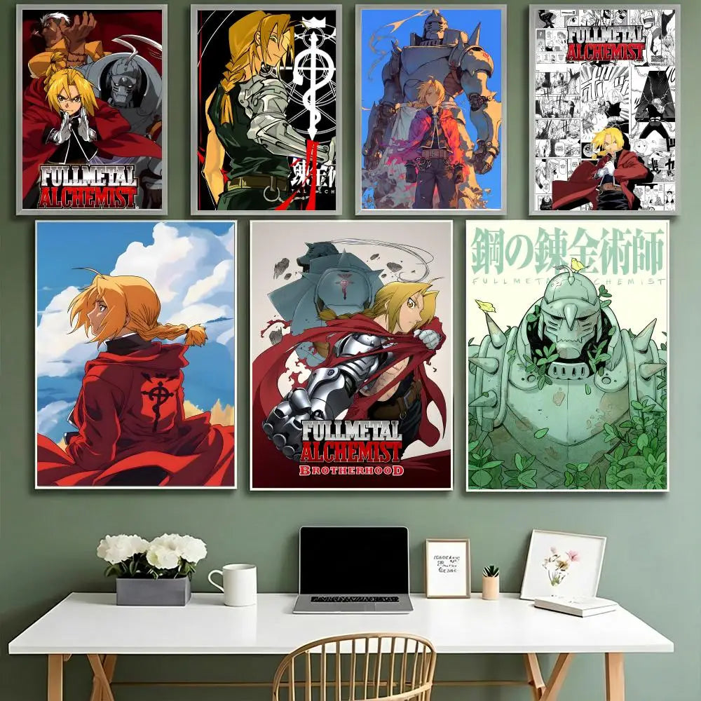 Fullmetal Alchemist Anime Poster – A4 HD Wall Art Print