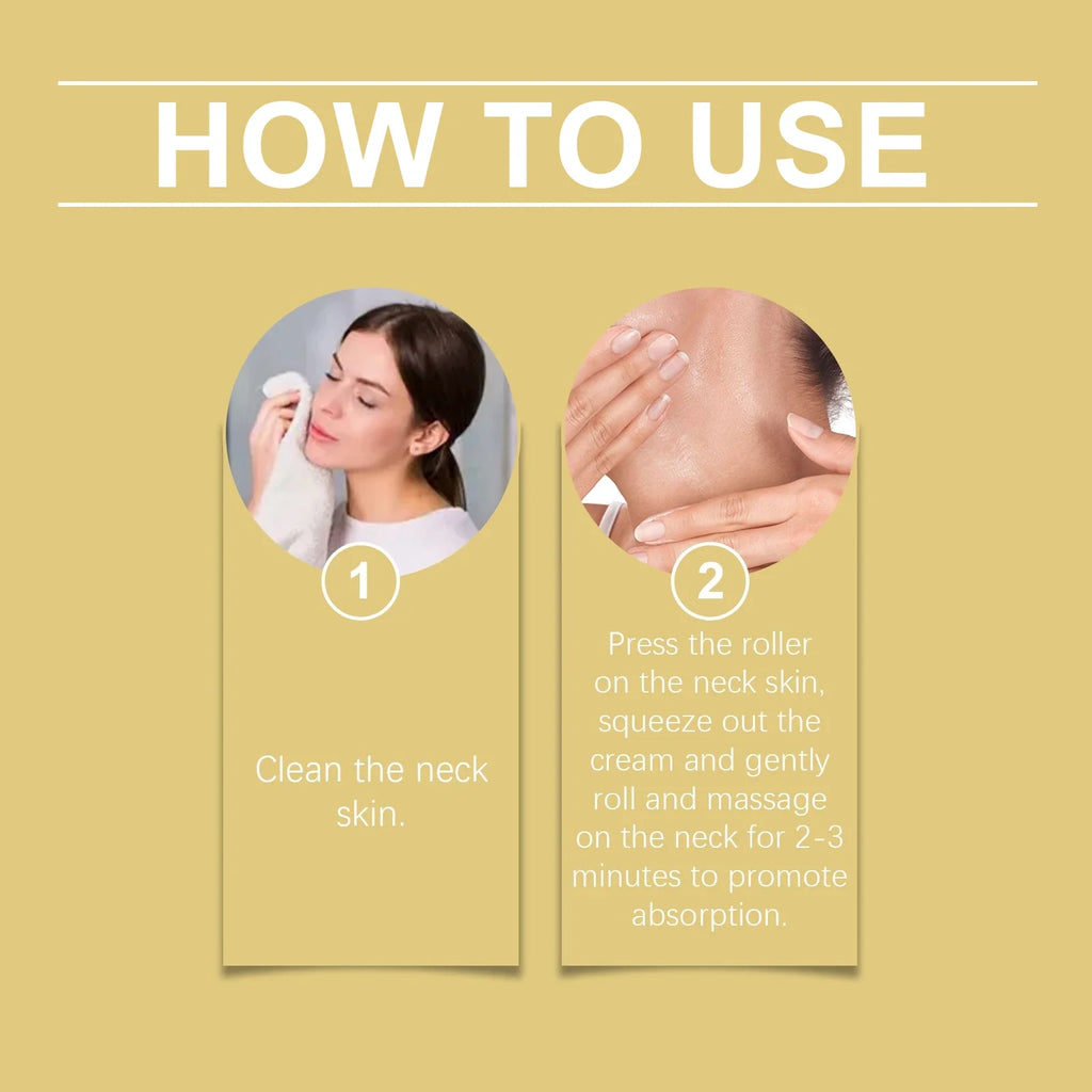 Firming Neck Cream with Roller – Lift, Brighten & Hydrate
