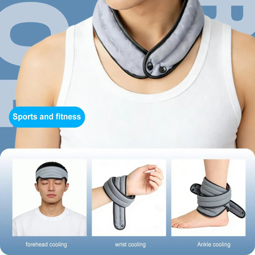 Reusable Cooling Neck Wrap – Wearable Cooler for Hot Weather