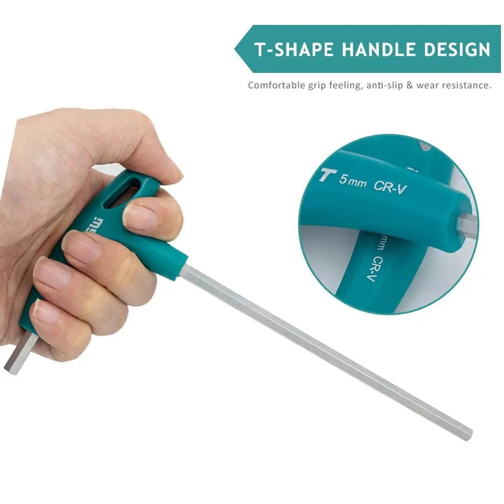 KITPIPI T-Handle Hex Allen Wrench | CRV 2mm–10mm