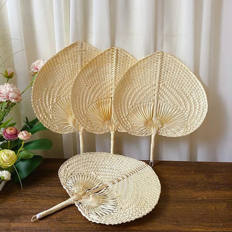 Handmade Bamboo Woven Hand Fan – Natural Summer Cooling Fan