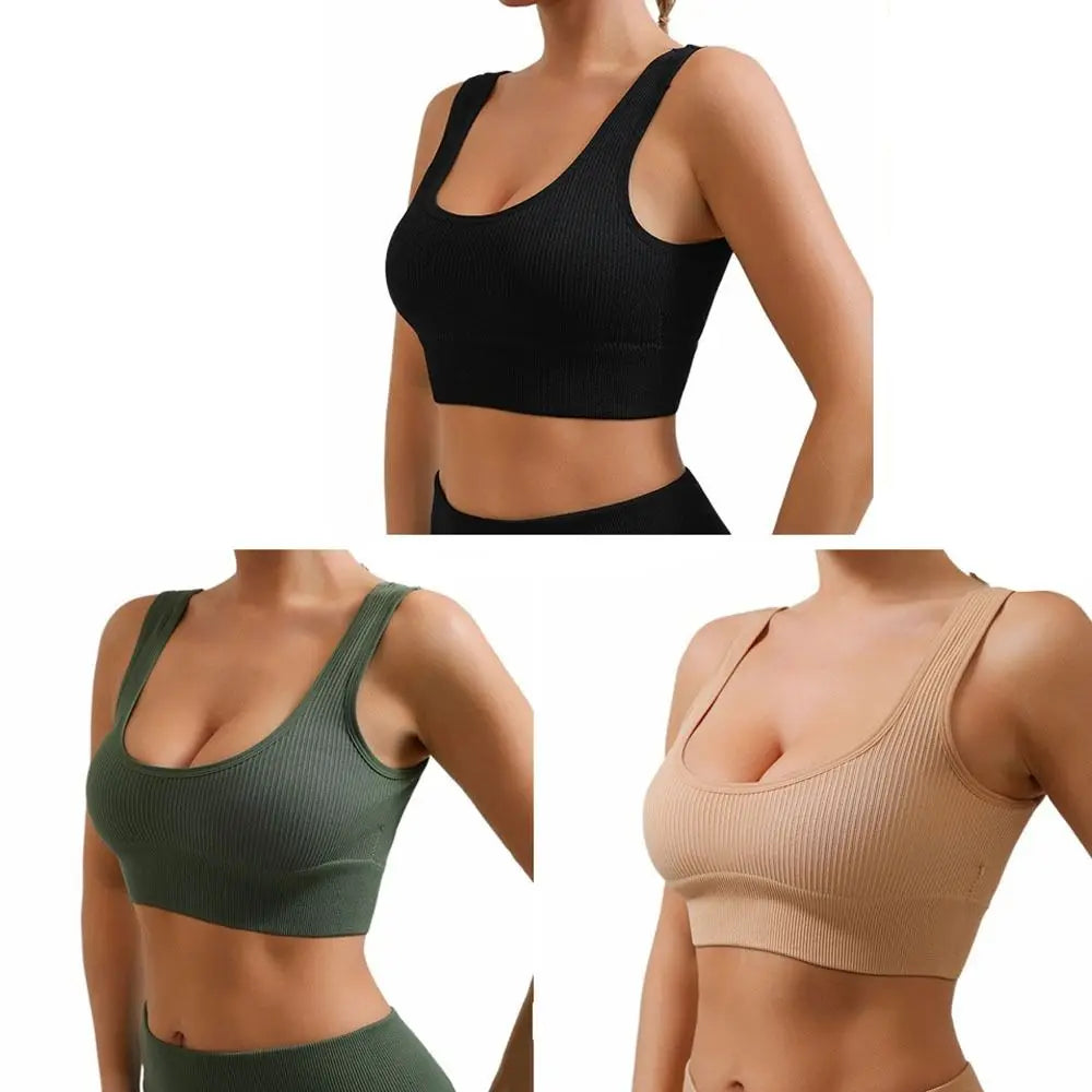 Seamless Sports Bra – Breathable Moisture-Wicking Yoga Bra