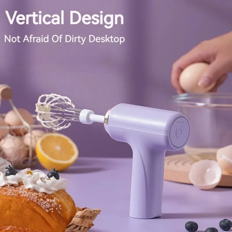 Mini Wireless Electric Egg Beater & Hand Mixer – USB Rechargeable