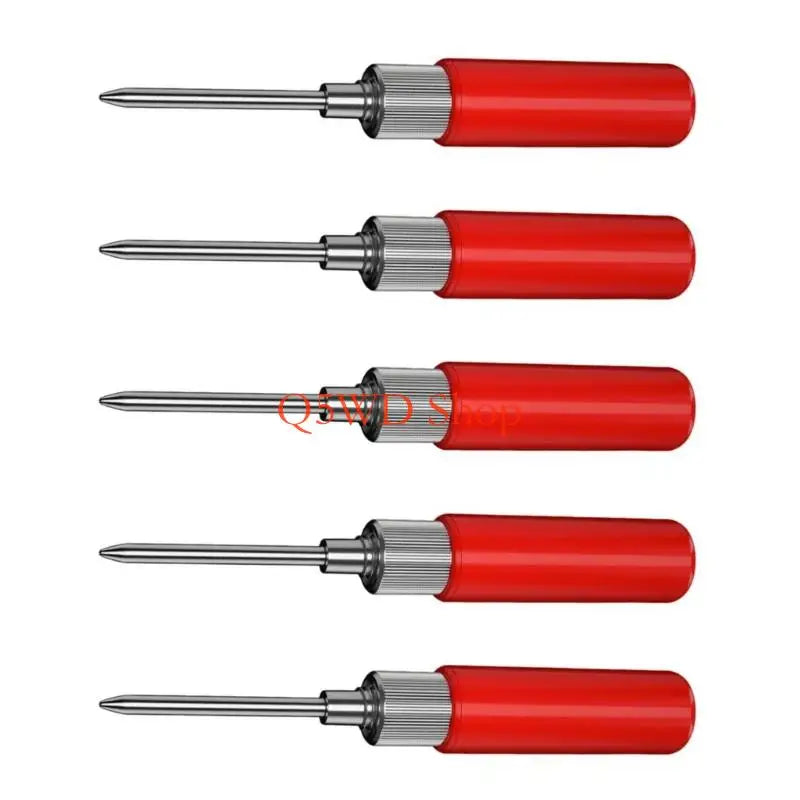 5-Pack Multimeter Test Probes – 2mm Tips, 4mm Banana Connectors