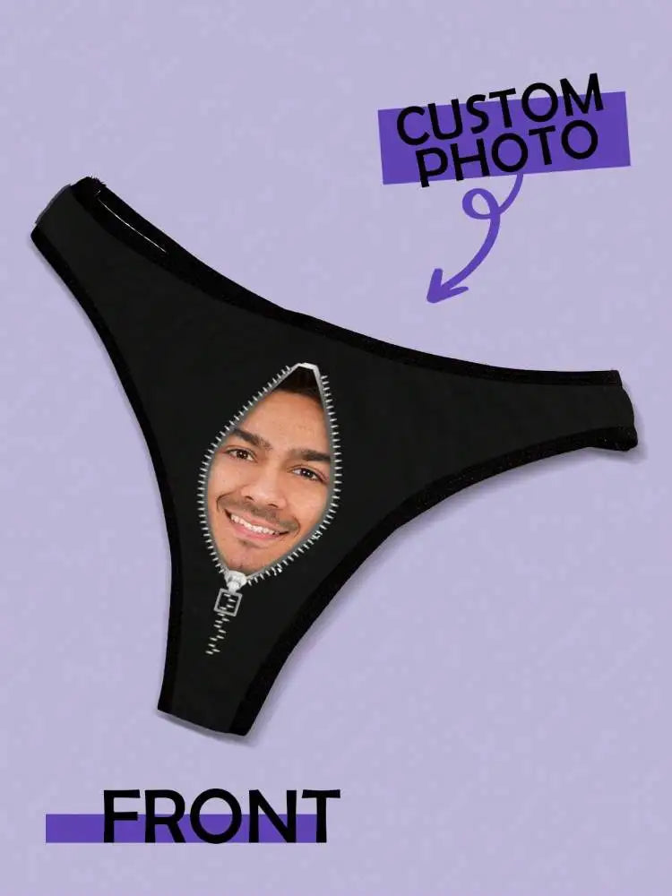 Custom Face Thong | Personalized Women's Underwear Gift