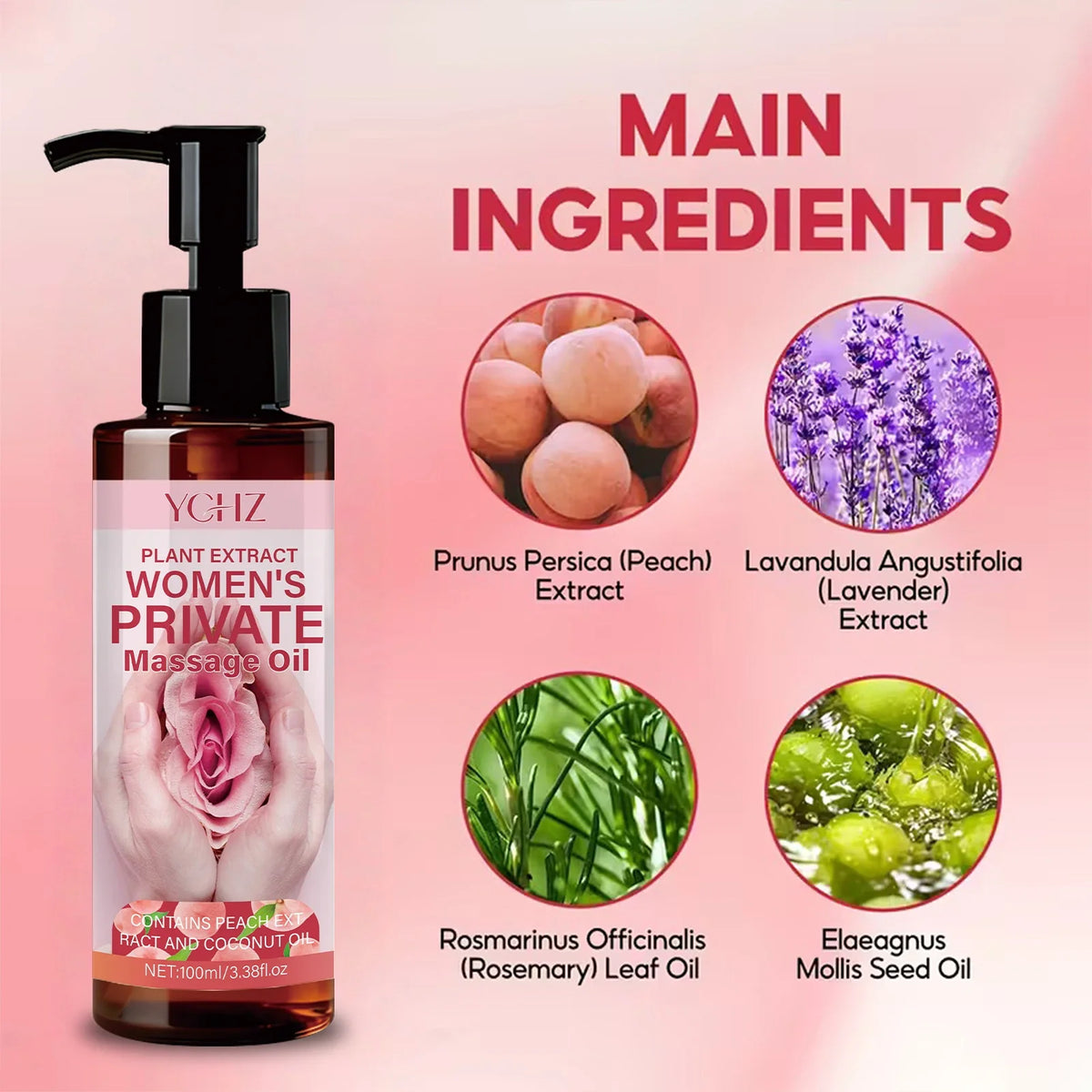 Women's Coconut Massage Oil – Moisturizing & Mood-Enhancing