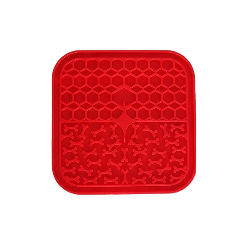 Silicone Licking Mat Dogs Slow Feeder Bowl Prevent Fast Eating Relief