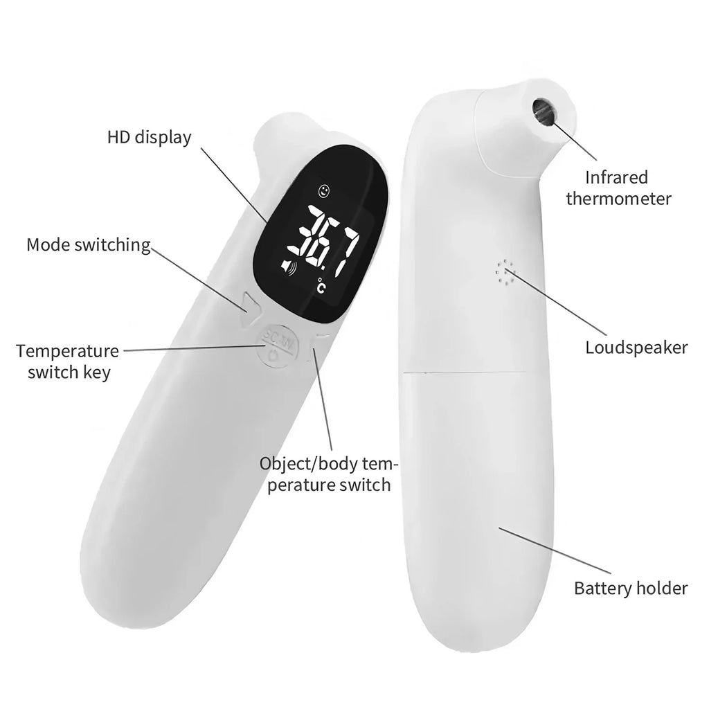 LCD Display Infrared Forehead Thermometer Fast Measure IR Body PET