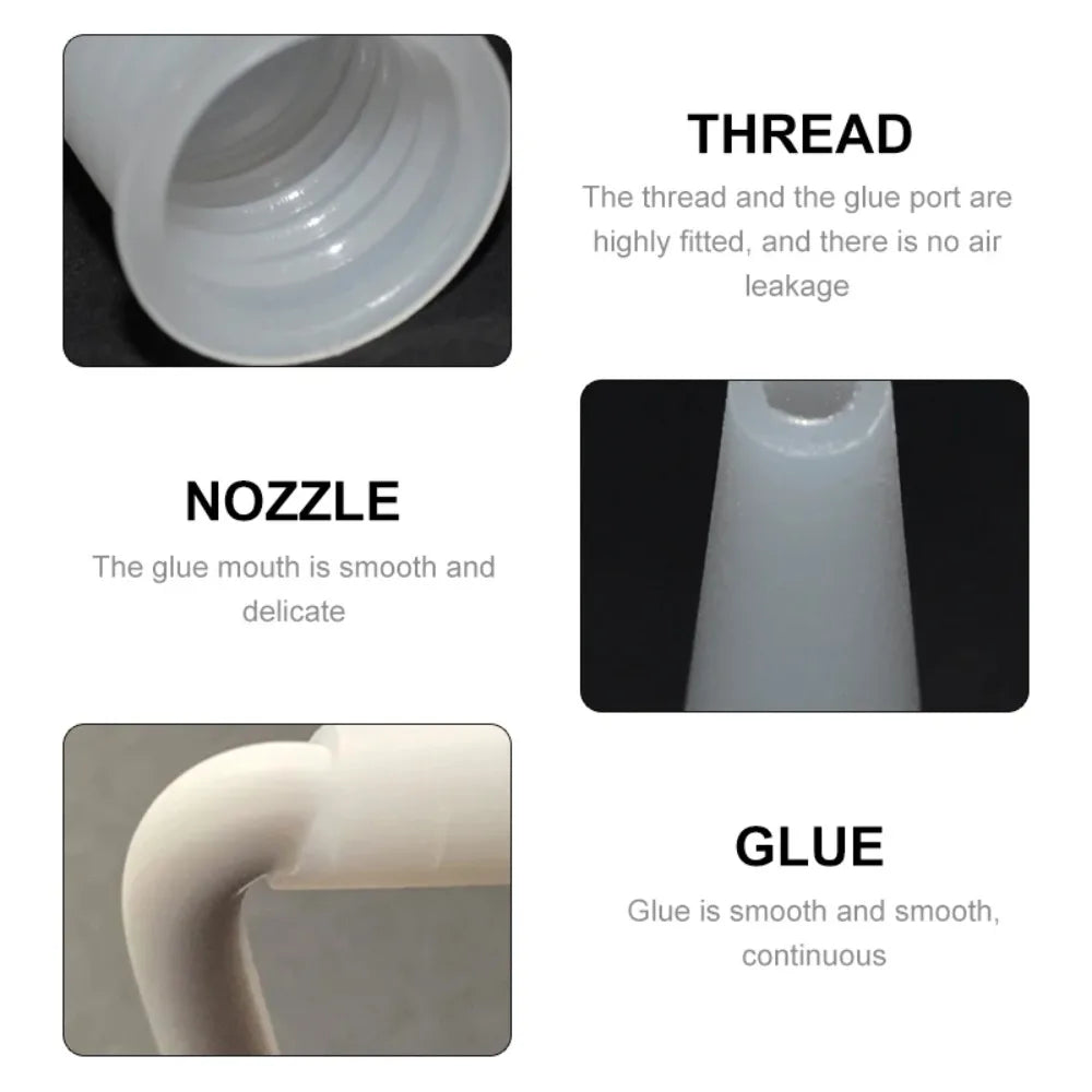 Caulk Nozzles Plastic Glass Glue Sealant Silicone Caulking Tips Gun