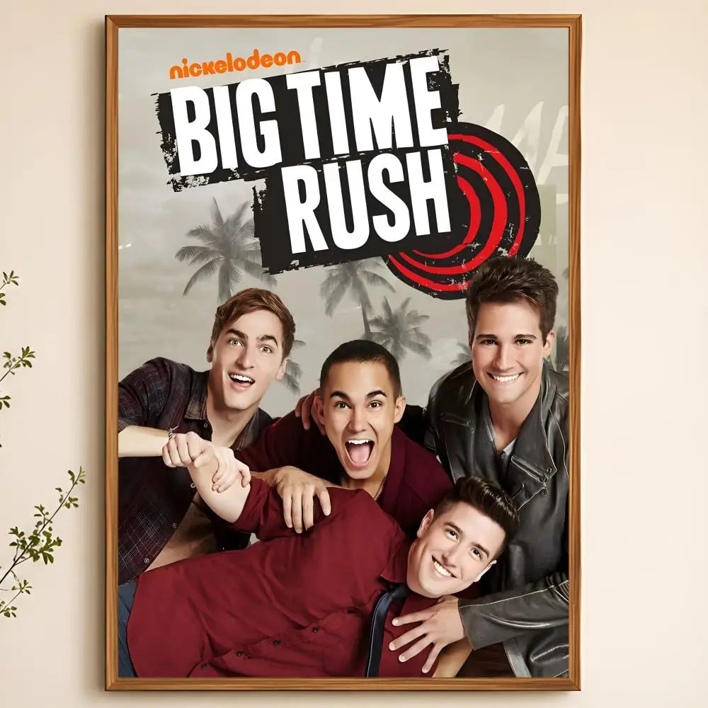 Big Time Rush Waterproof PVC Peel-and-Stick Wall Poster – HD Art