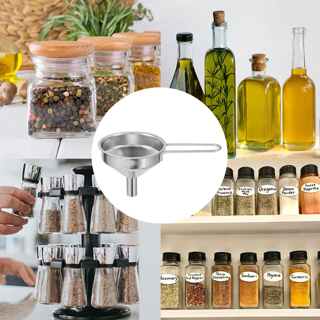 Stainless Steel Mini Kitchen Funnel – Portable Liquid Transfer