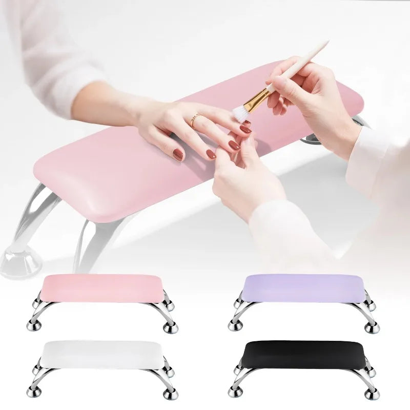 Nail Art Armrest & Mat Set – Leather Hand Pillow for Salons