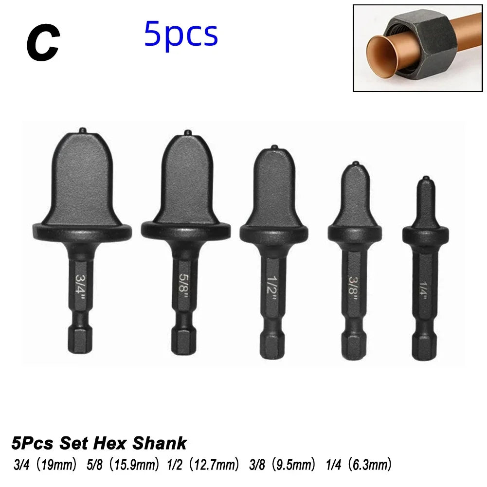 Copper Tube Pipe Expander Set 5/6/11 Pc – Hex Shank AC Tool