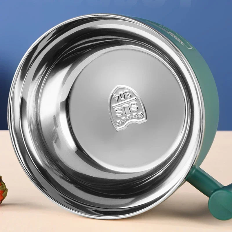 Stainless Steel Bowl Lid Instant Noodles Sealed Portable Drain