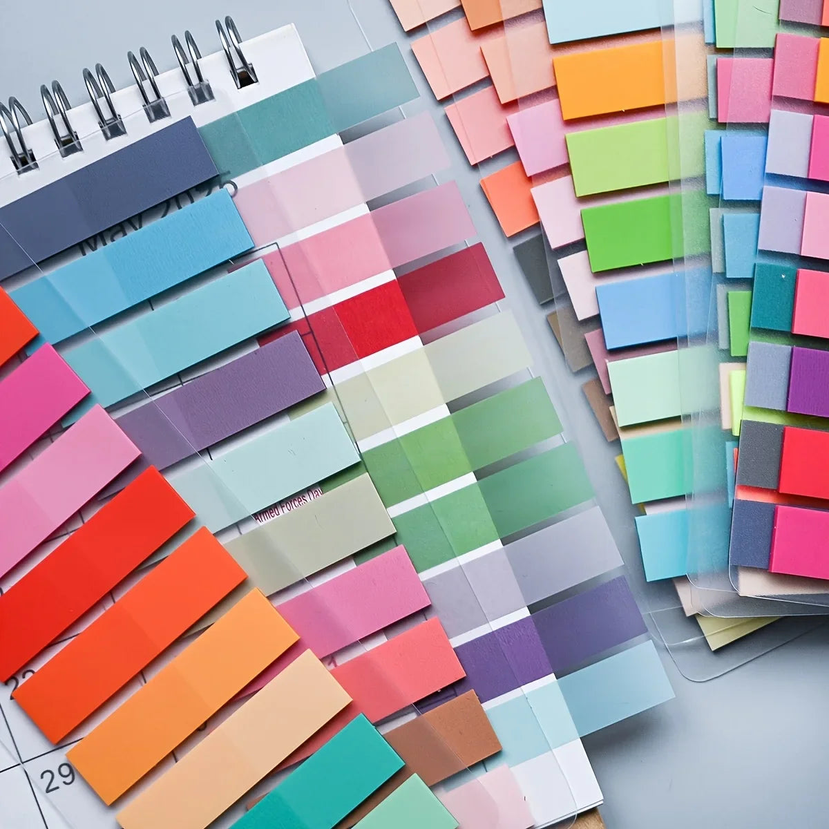 4200 Sheets Morandi Index Tabs – Transparent PET Sticky Notes