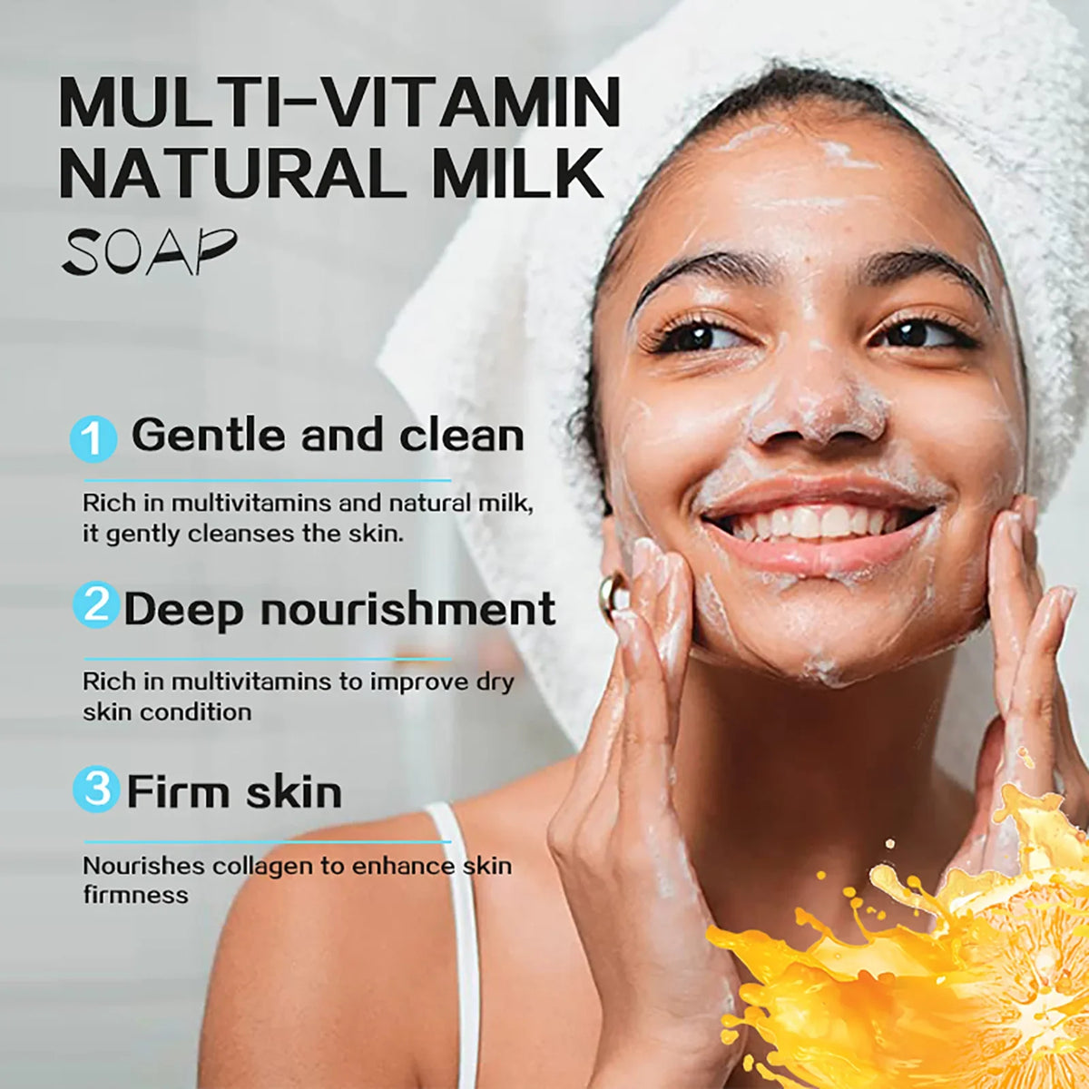 AILKE Multivitamin Milk Soap – Brightening & Nourishing 200g