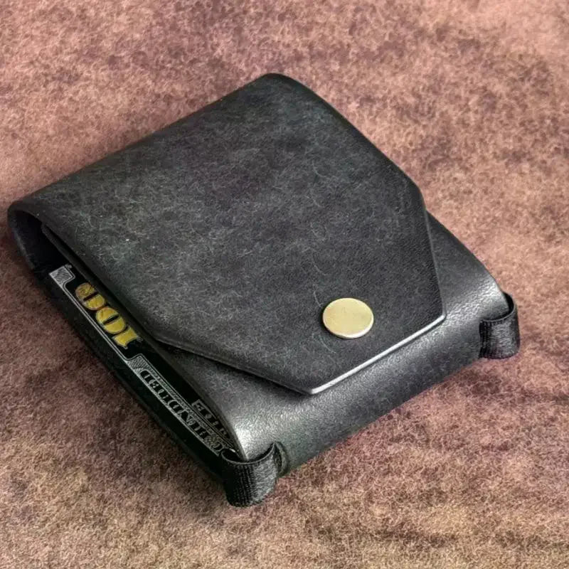 PU Leather Pocket Wallet – Cash & Coin Organizer Clip